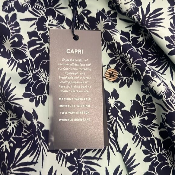 NWT MIZZEN+MAIN PERFORMANCE MENSWEAR CAPRI BLUE SHIRT SIZE M - Picture 5 of 8